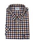 Aertex Shirt S/S Check - Rust