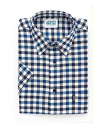 Aertex Shirt S/S Check - Teal