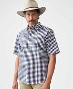 RMW Hervey S/S Shirt Check - Navy/White