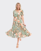 Orientique Dress Godet St Michiel