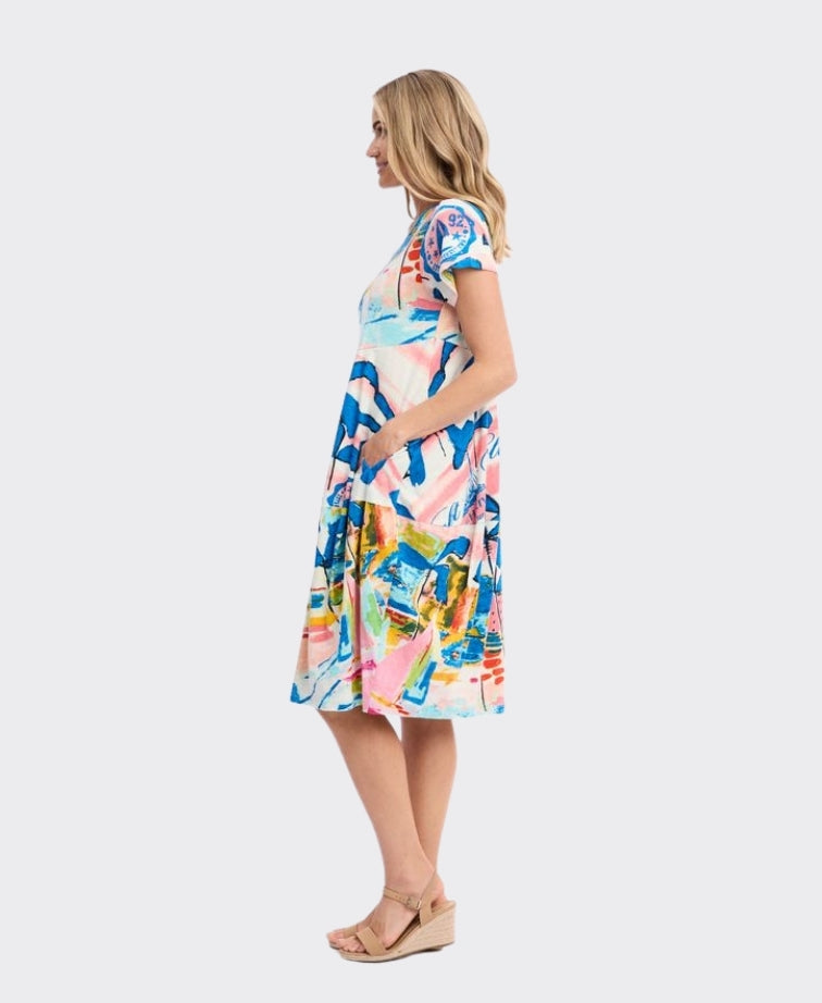 Orientique Dress Bubble S/S Yatch Club