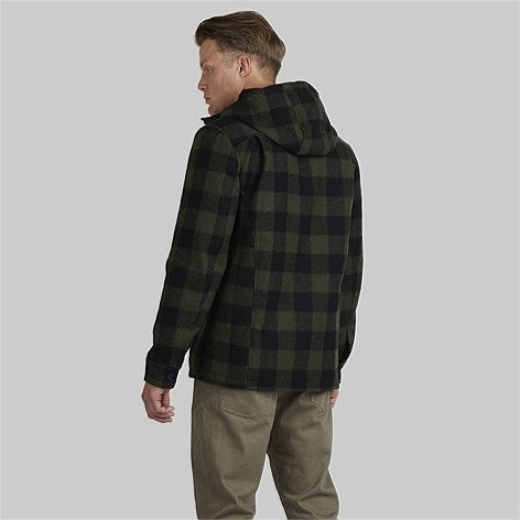 Swanndri Hudson Hoody - Olive/Blk Check