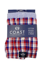 Coast Boxers Woven 2pk Cotton - Navy