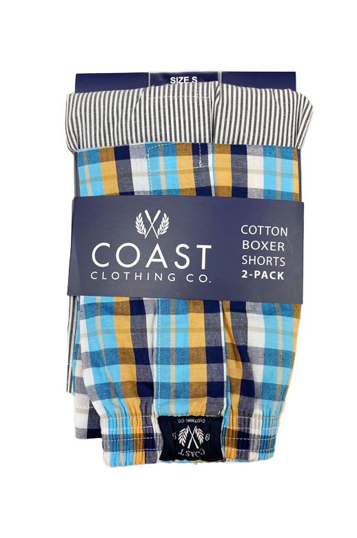 Coast Boxers Woven 2pk Cotton - Multi