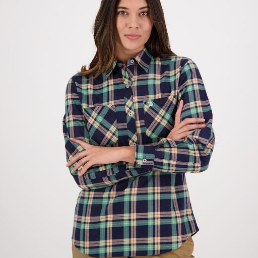 Swanndri Womens Egmont Shirt - Fern