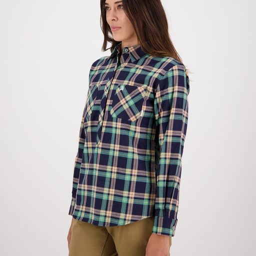 Swanndri Womens Egmont Shirt - Fern