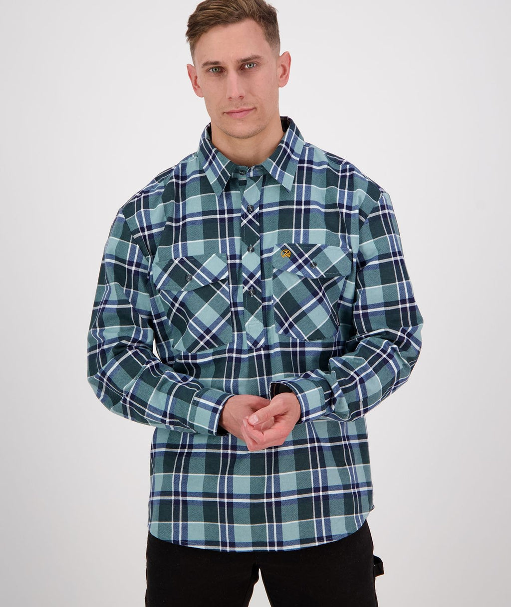 Swanndri Egmont Shirt - Sage Check