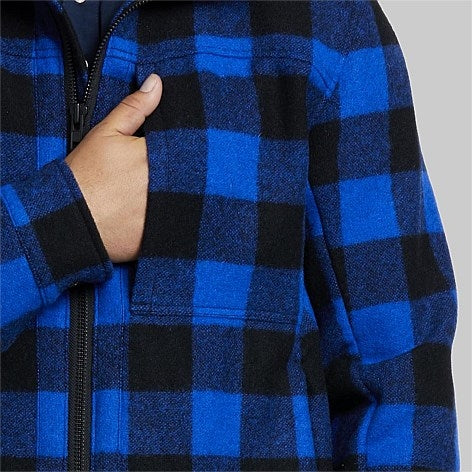 Swanndri Hudson Hoody - Blue/Blk Check