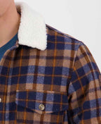 Swanndri Kaituna Sherpa Lined Jacket - Toffee Check