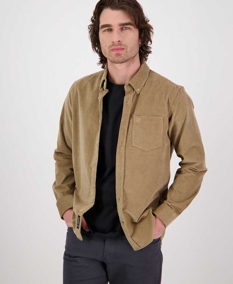 Swanndri Ranfurly Corduroy Shirt - Sand