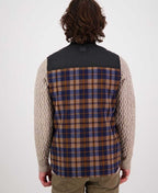 Swanndri West Melton Wool Vest - Toffee Check