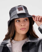 Swanndri Kaimai Wool Bucket Hat - Glacier Check