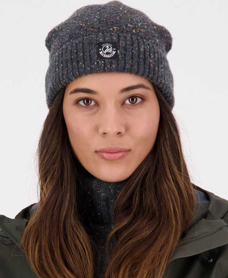 Swanndri South Rd Waffle Beanie - Charcoal