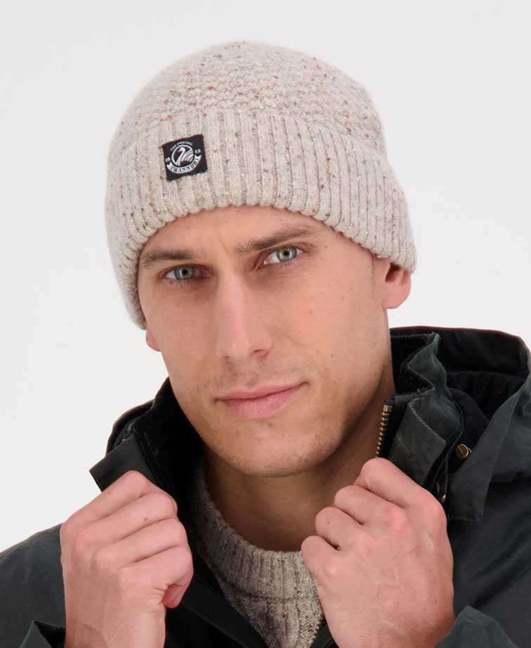 Swanndri South Rd Waffle Beanie - Oatmeal