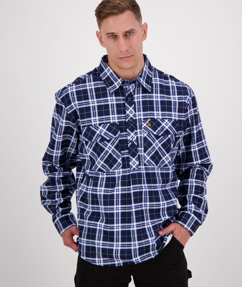Swanndri Egmont Shirt - Indigo Check