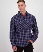 Swanndri Barn Yarn Dye Shirt - Grey
