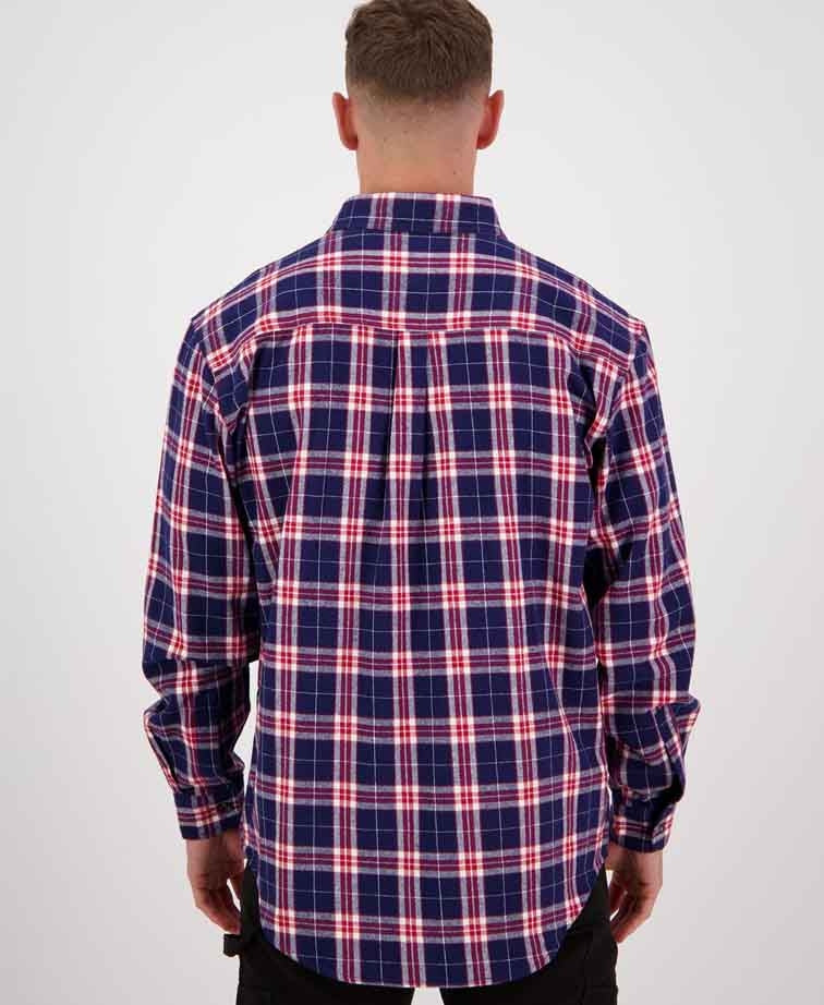 Swanndri Barn Yarn Dye Shirt - Brick Red