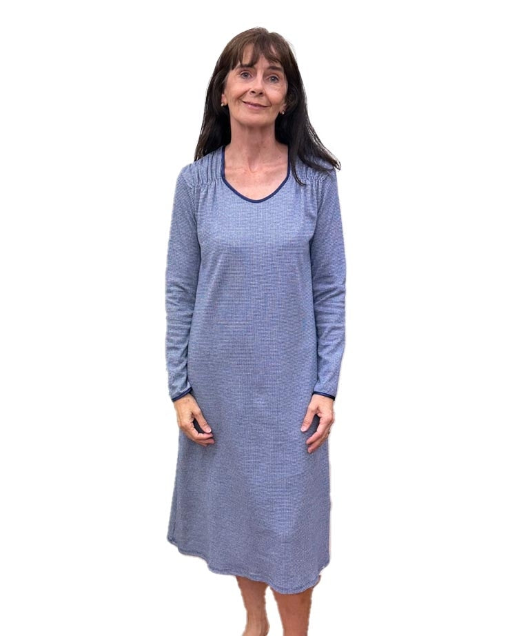 Essence Nightgown Gathered Shoulder - Royal