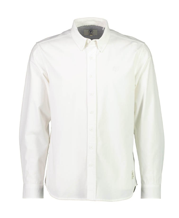 Line 7 Stern Cotton L/S Shirt - White