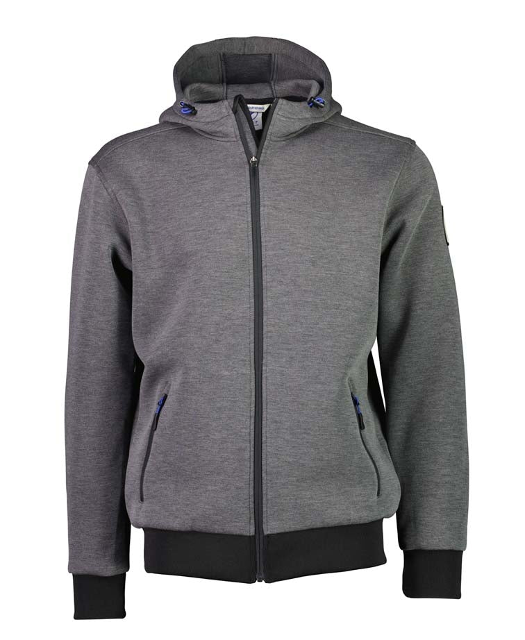 Line 7 Course Fleece Full Zip Jacket - Dark Grey Marle