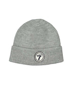Line 7 Logo Knitted Beanie - Light Grey