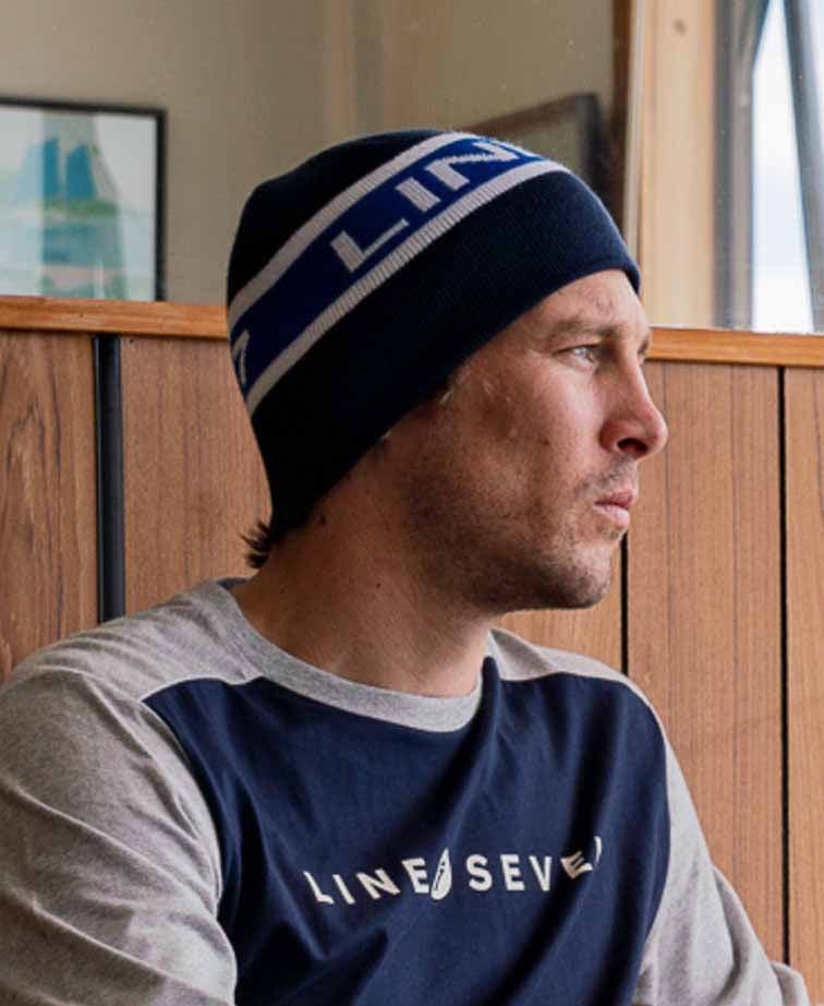 Line 7 L7 Beanie - Navy/Blue/White