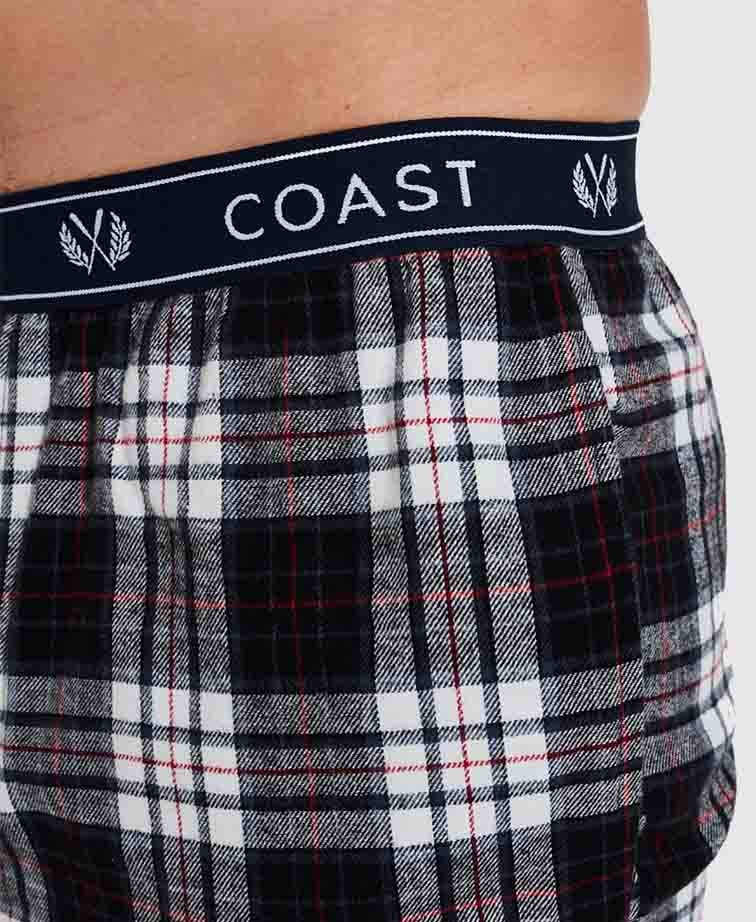 Coast Flannel PJ Set - Harbour Check