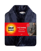 Heat Holders Mens Dressing Gown - Navy