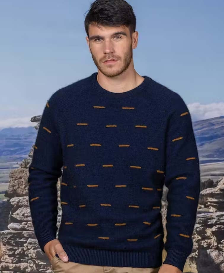 Noble Wilde Mens Code Breaker Raglan - Maritime/Tahiti