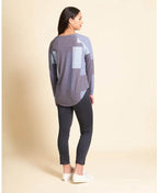 Foil Tee Relaxed Swing - Navy Block