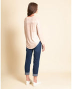 Foil Tee Relaxed Swing - Oatmeal Block