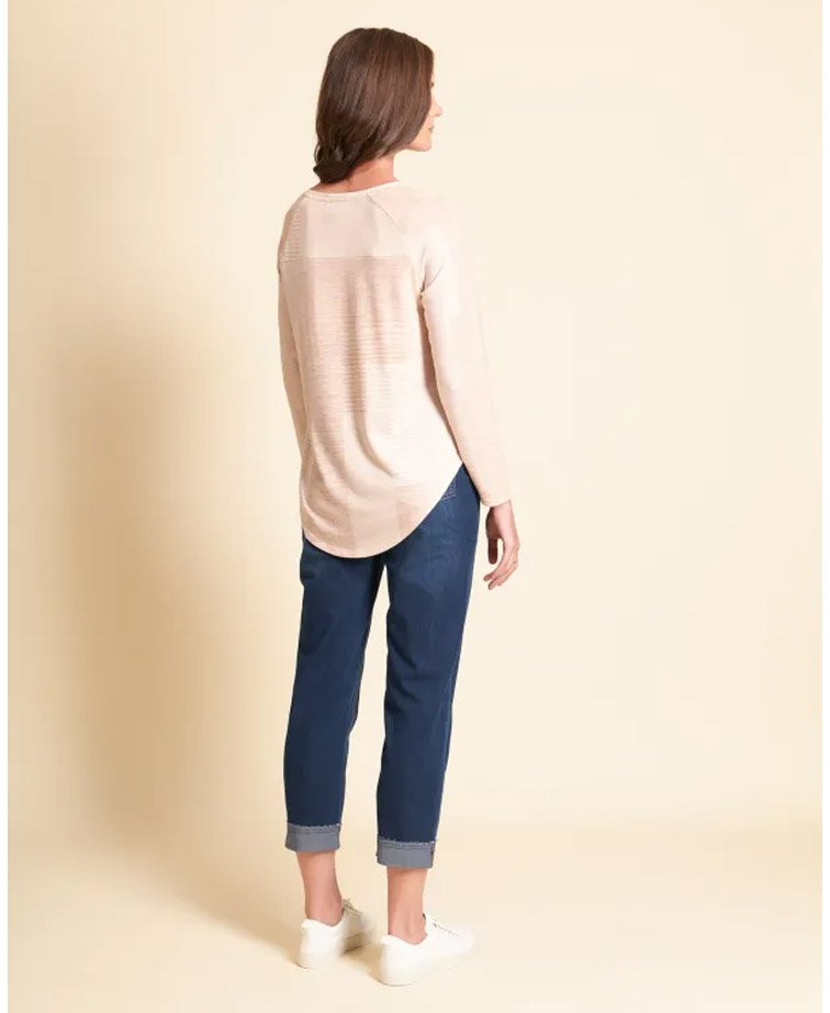 Foil Tee Relaxed Swing - Oatmeal Block