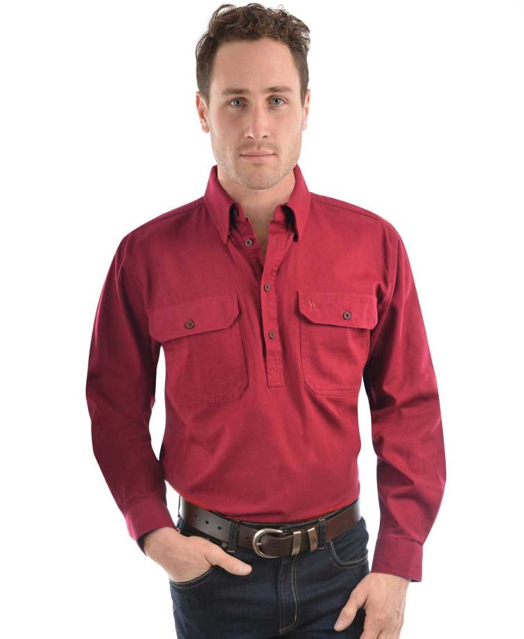 Thomas Cook Shirt L/S Heavy Drill - Red