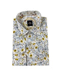 Di Nero Shirt L/S Flower Print - Gold