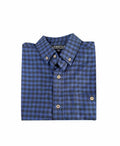 Lifestyle Shirt L/S Cotton/Wool Check - Navy