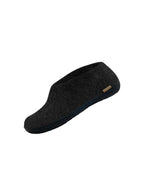 Glerups Shoe Charcoal Black Rubber Sole - Charcoal