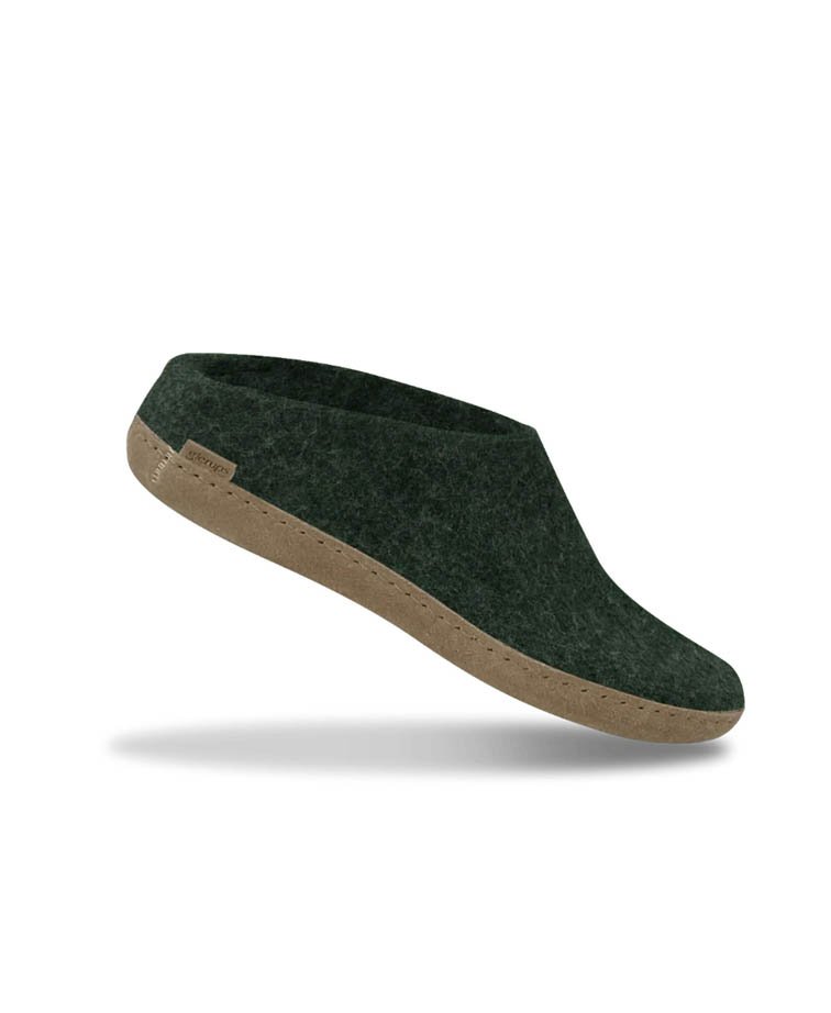 Glerups Slip-On Forest Leather Sole - Forest