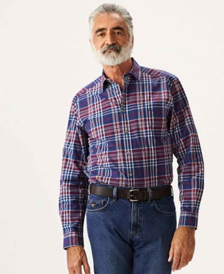 RMW Collins Shirt - Blue/White/Red