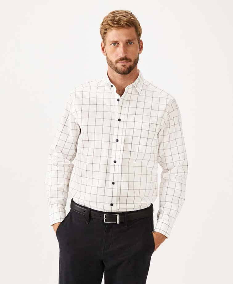 RMW Collins Shirt - White/Red/Navy