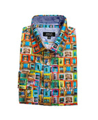 Berlin Shirt L/S City Satin Finish - Multi