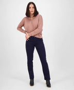 Vassalli Pants Arch Cord Straight Leg Full Length - Navy