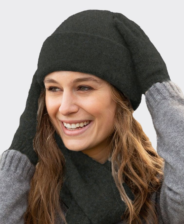 Noble Wilde Merino Possum Beanie - Moraine