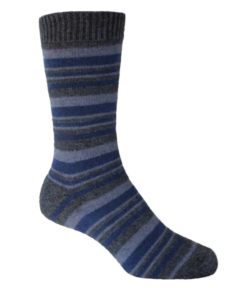 Noble Wilde Mini Striped Socks - Neptune Base