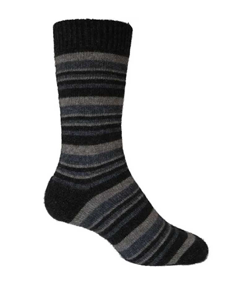 Noble Wilde Mini Striped Socks - Twilight Base