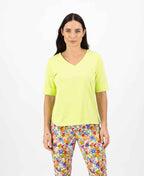 Vassalli Tee V Neck - Lime