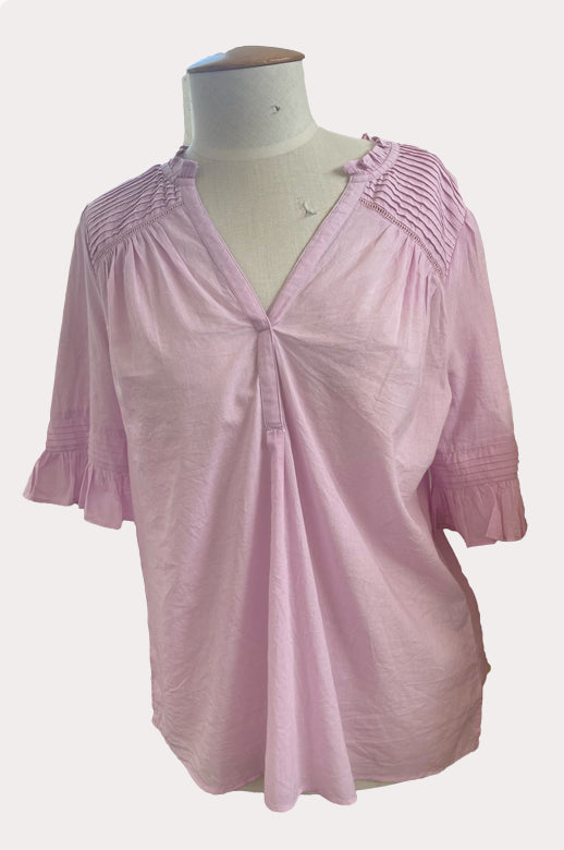 Foil Top Pintucks Galore - Lilac