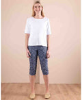Esplanade Pant 3/4 Cotton/Nylon Printed - Blue Print