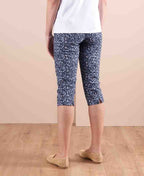 Esplanade Pant 3/4 Cotton/Nylon Printed - Blue Print