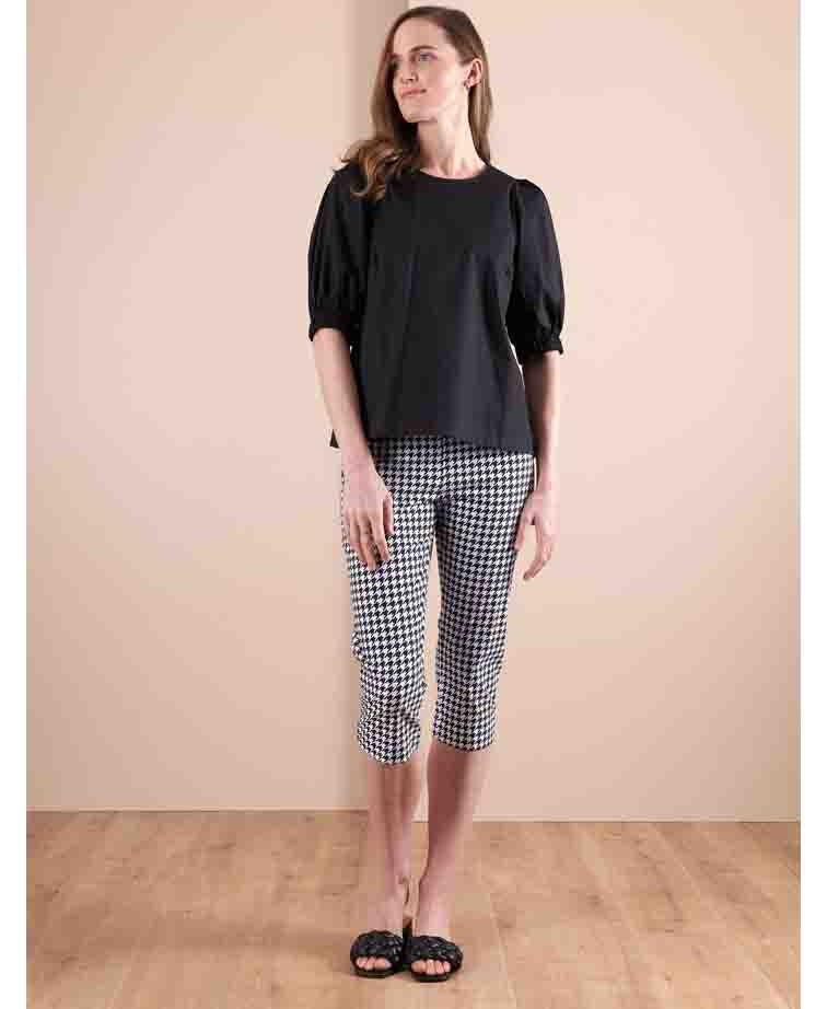 Esplanade Pant 3/4 Cotton/Nylon Printed - Houndstooth