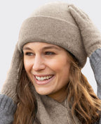 Noble Wilde Merino Possum Beanie - Oyster
